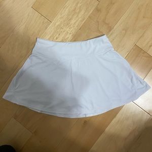 white skirt